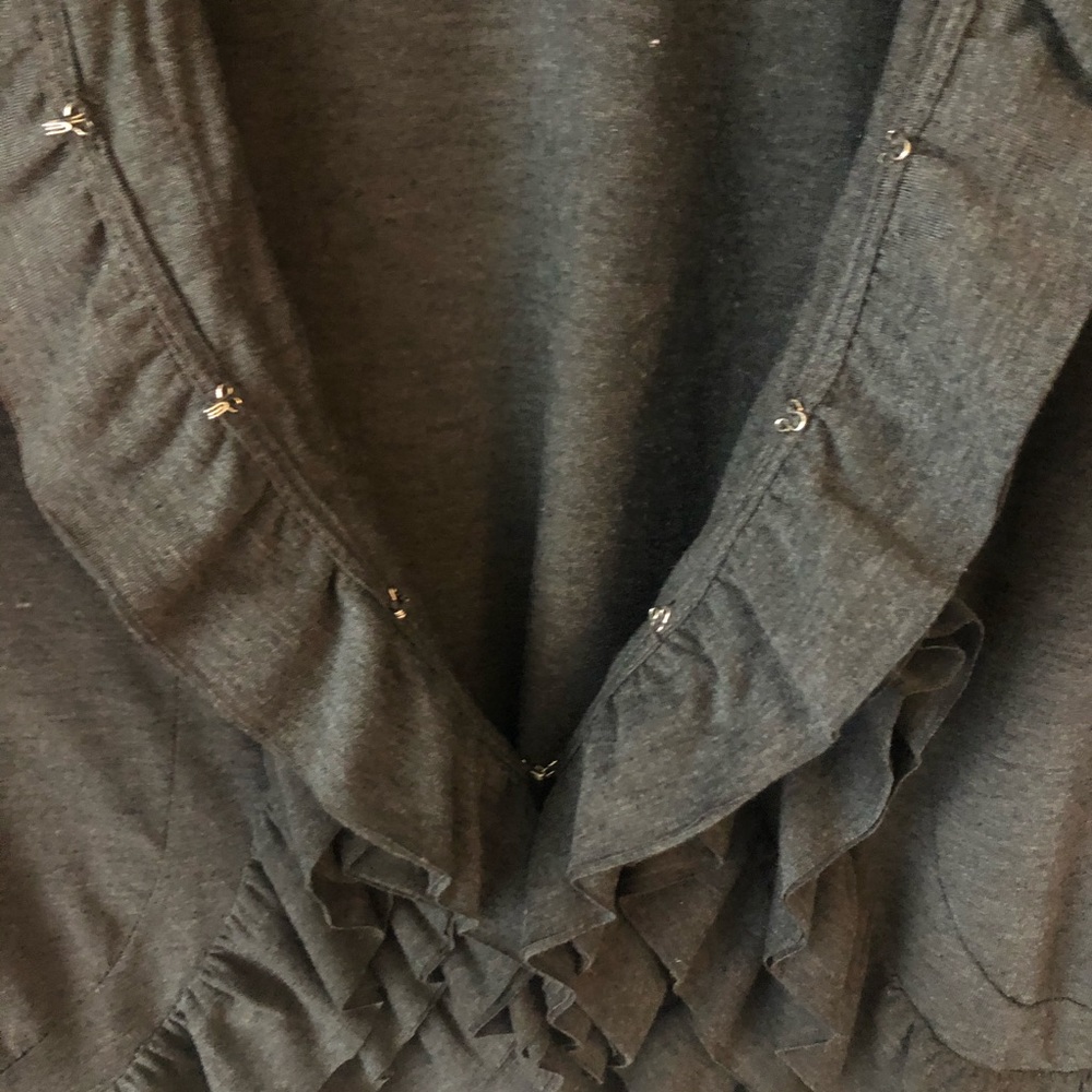 🚚 Sale Cato Ruffle Edge Cardigan l L - Picture 3 of 5